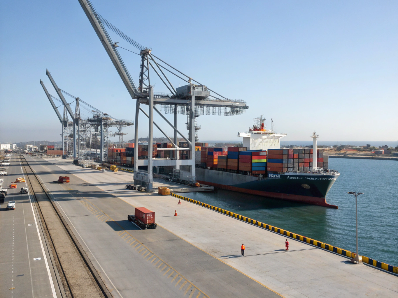 Global trade and logistics background